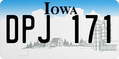 IA license plate DPJ171