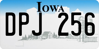 IA license plate DPJ256