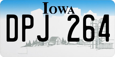 IA license plate DPJ264