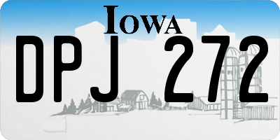 IA license plate DPJ272