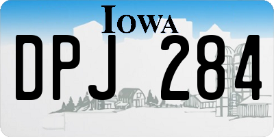 IA license plate DPJ284