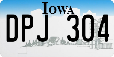 IA license plate DPJ304