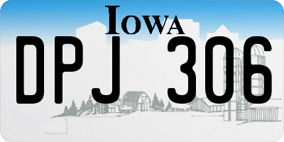 IA license plate DPJ306