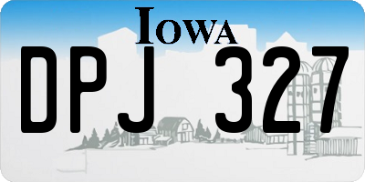IA license plate DPJ327