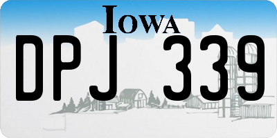 IA license plate DPJ339