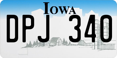 IA license plate DPJ340