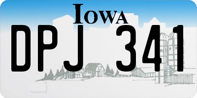 IA license plate DPJ341