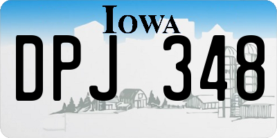 IA license plate DPJ348