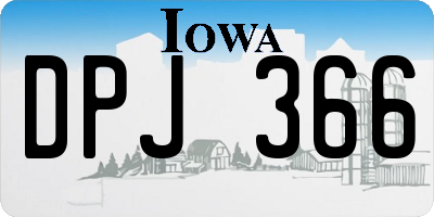 IA license plate DPJ366