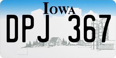 IA license plate DPJ367