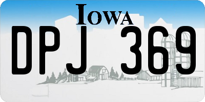 IA license plate DPJ369