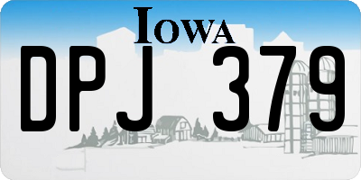 IA license plate DPJ379