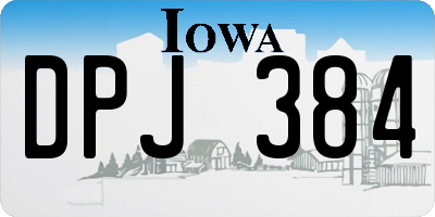 IA license plate DPJ384