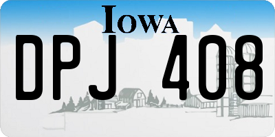 IA license plate DPJ408