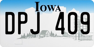 IA license plate DPJ409