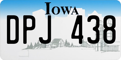 IA license plate DPJ438