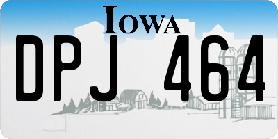 IA license plate DPJ464