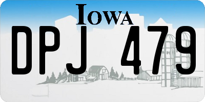 IA license plate DPJ479