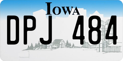 IA license plate DPJ484