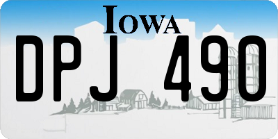 IA license plate DPJ490