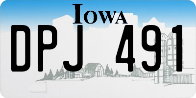 IA license plate DPJ491
