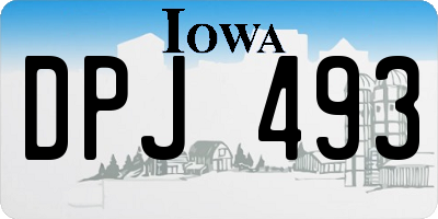 IA license plate DPJ493
