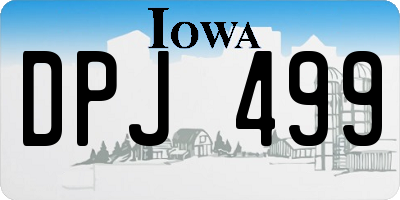 IA license plate DPJ499