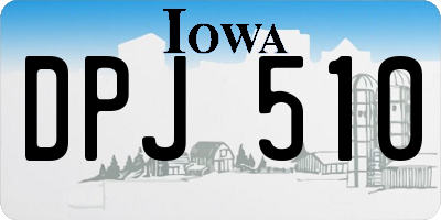 IA license plate DPJ510
