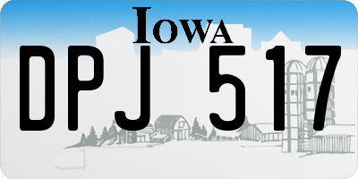 IA license plate DPJ517