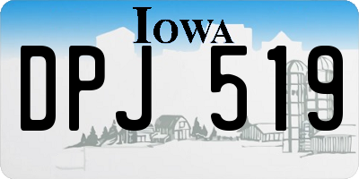 IA license plate DPJ519
