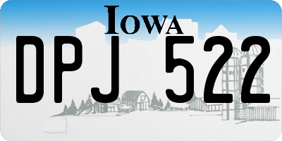 IA license plate DPJ522