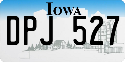 IA license plate DPJ527