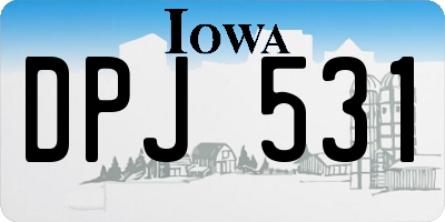 IA license plate DPJ531
