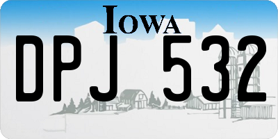 IA license plate DPJ532