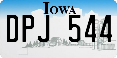 IA license plate DPJ544