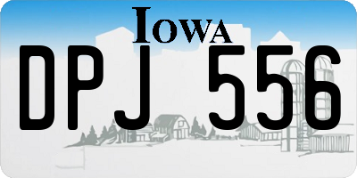 IA license plate DPJ556
