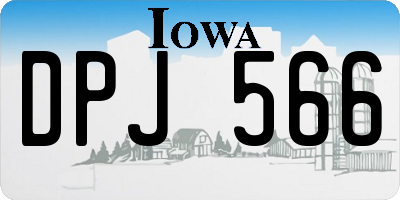 IA license plate DPJ566