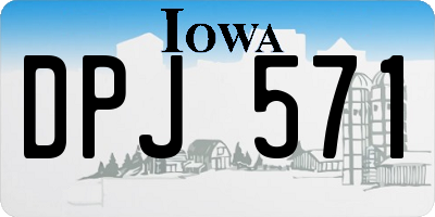 IA license plate DPJ571