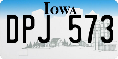 IA license plate DPJ573