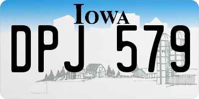 IA license plate DPJ579
