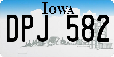 IA license plate DPJ582