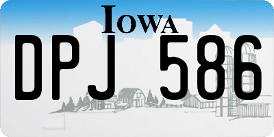 IA license plate DPJ586