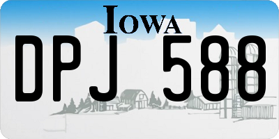 IA license plate DPJ588