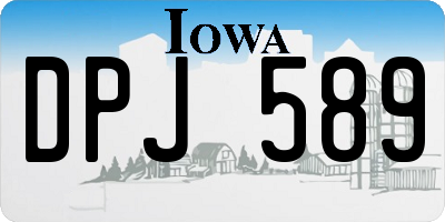 IA license plate DPJ589