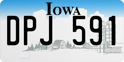 IA license plate DPJ591