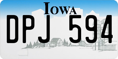IA license plate DPJ594