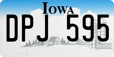 IA license plate DPJ595