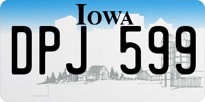 IA license plate DPJ599