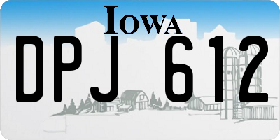 IA license plate DPJ612