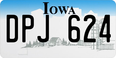 IA license plate DPJ624